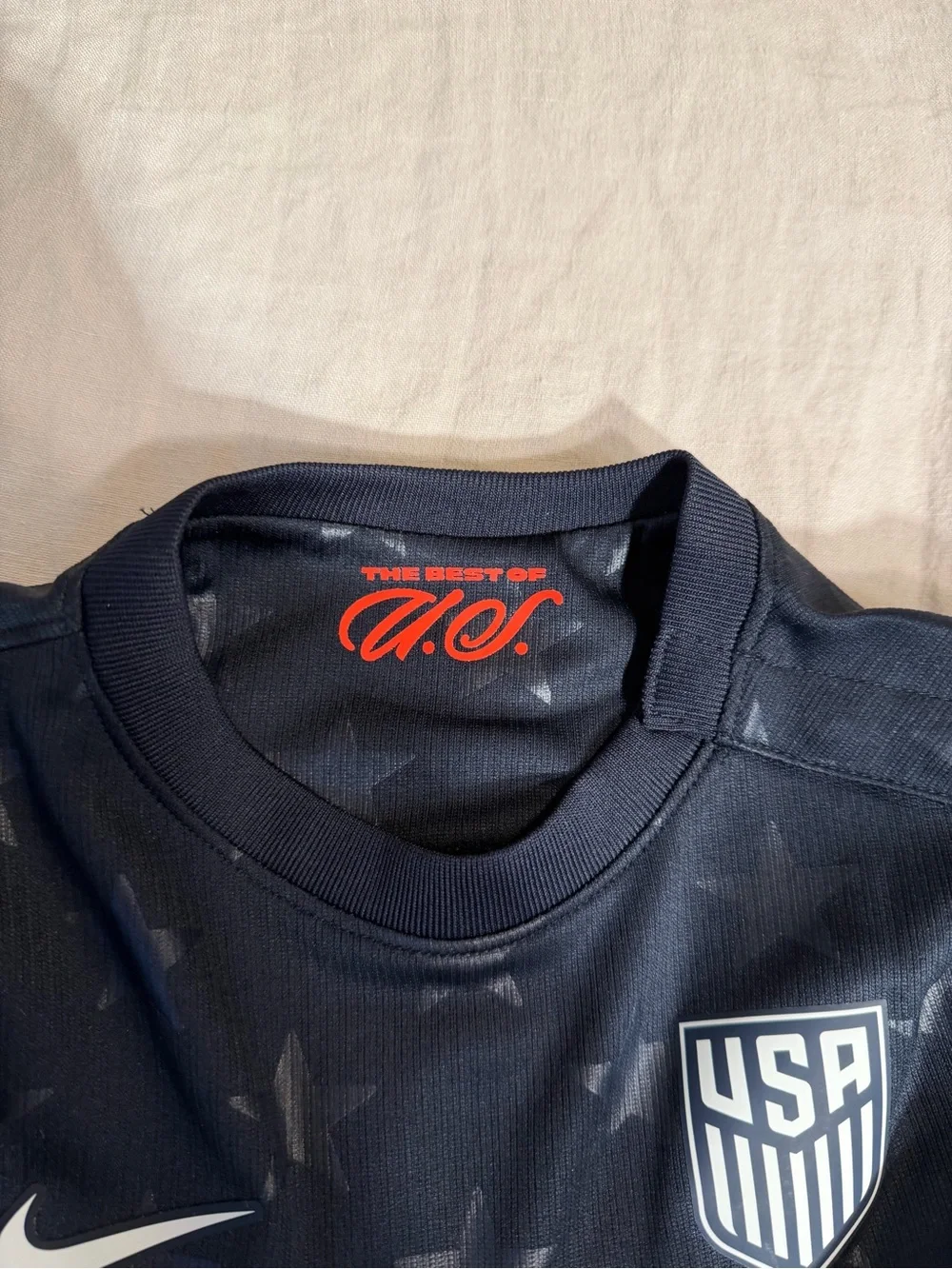 Nike USA Baby Soccer Jersey - Navy with Star Pattern